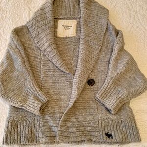 Abercrombie & Fitch Gray Cardigan